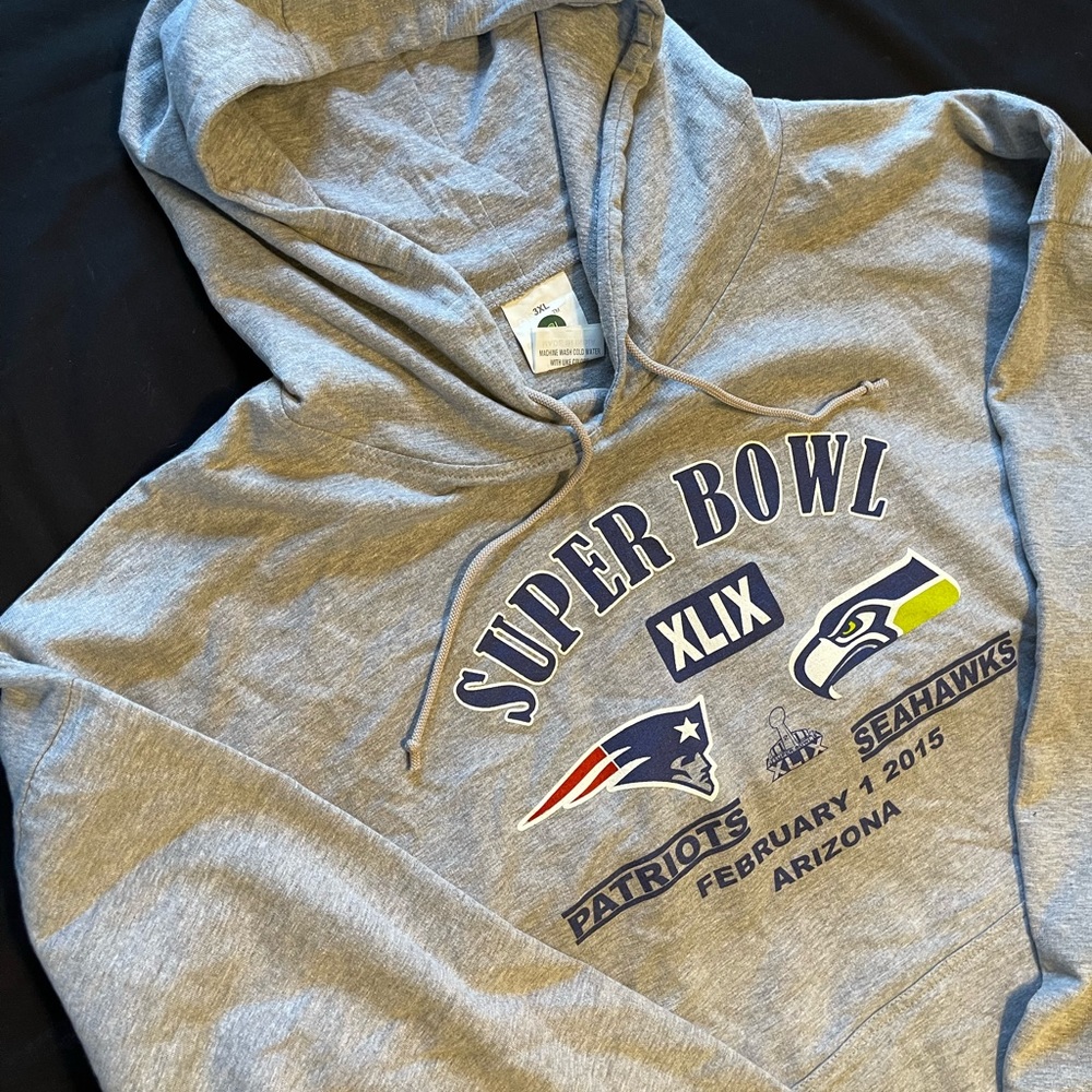 #289 (VINTAGE) & RARE ITEM!!! Super Bowl XLIX Hoodie - Picture 8 of 16